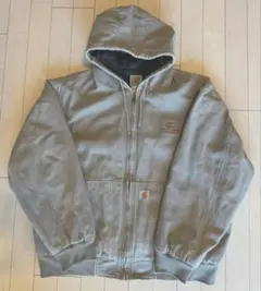 Carhartt フード付きジャケット グレー - メルカリ