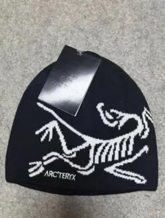 ARC'TERYX ネイビー ニット帽 スケルトンデザイン レア配色】ARC'TERYX スケルトンロゴ ニット帽 紺 ネイビー - メルカリ