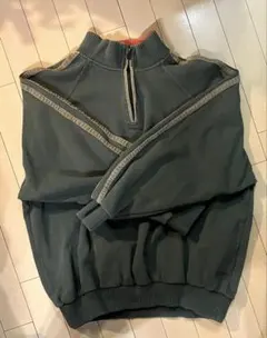 古着　ハーフジップ　スウェット
