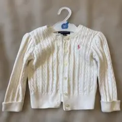 ⭐︎値下げ⭐︎Ralph Lauren ホワイト カーディガン 80