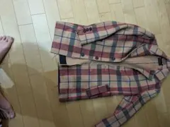 チェック柄 ウール混紡 チェスターコート