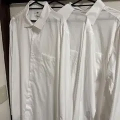 【3枚セット】ユニクロ　スリムフィットシャツ　長袖　XXL
