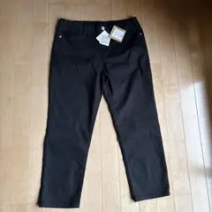新品 ストレッチパンツ ブラック L