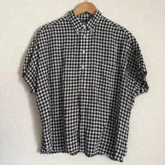 BEAMS BOY ビームスボーイ　リネン　ギンガムチェックシャツのサムネイル