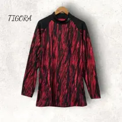 TIGORA 長袖ハイネックシャツ裏起毛 ストレッチゴルフウエア Lのサムネイル