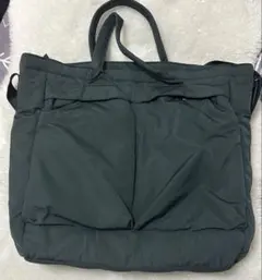 ユニクロC 2WAYユーティリティバッグ　ナイロン　ダークグリーン