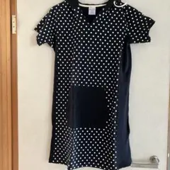 Champion ドット柄 フード付きワンピース
