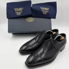Crockett&Jones AUDLEY 8E 337 ストレートチップ 黒のサムネイル