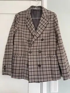 GU チェック柄 ジャケット　Sサイズ