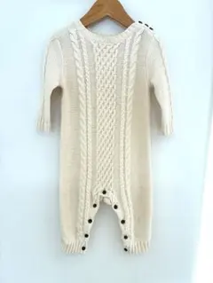 baby GAP ベビーギャップ　綿ニットロンパース　カバーオール