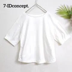 セブンアイディコンセプト Ｔシャツ カットソー 白 M 38 日本製 背中タックのサムネイル
