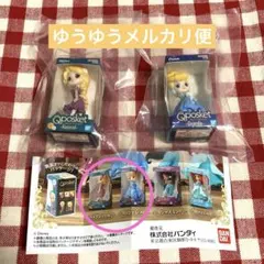 ディズニー　Qposketミニチュアコレクションセット　ラプンツェル　シンデレラ
