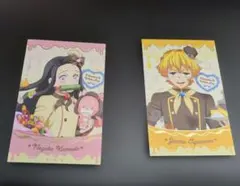 a●バレンタイン&ホワイトデーカード竈門禰豆子我妻善逸箔押しマット素材