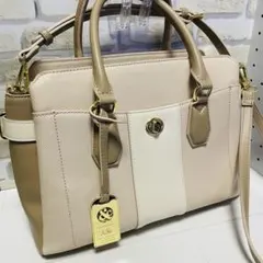 & chouette 2way ハンドバッグ ショルダー ベージュ