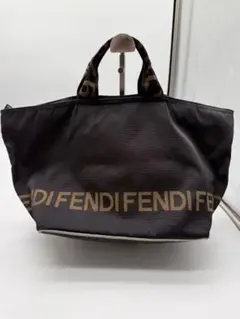 FENDI フェンディ ロゴ ハンドバッグ ヴィンテージ 黒 舟型 - メルカリ