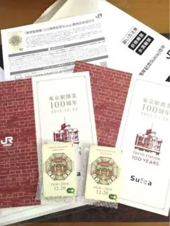 東京駅開業100周年記念Suica　台紙付き　2セットのサムネイル