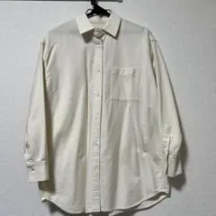 無印良品 洗いざらしオックス レギュラーカラー ミドル丈  Sサイズ