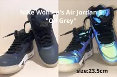 Nike Women's Air Jordan 5 Oil Grey23.5cmのサムネイル