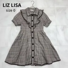 2026年最新】LIZ LISA 柄：チェック レディース 半袖ミニワンピースの