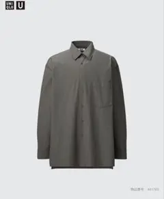 UNIQLO U ブロードオーバーサイズシャツ オリーブ　Mサイズのサムネイル
