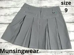 Munsingwear　9　M　プリーツスカート　ギンガムチェック　マンシング