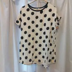 BREEZE ドット柄 フリル袖 Tシャツ 150cm