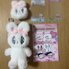エスターバニー ぬいぐるみキーホルダー、ぬいぐるみバッジ 세트