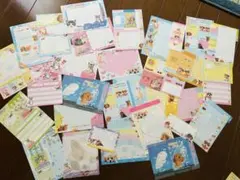 ワンチャン、ネコちゃんメモ用紙バラ。平成レトロ