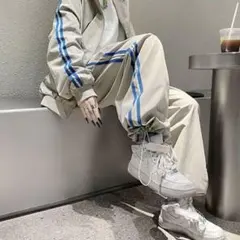 KsG サイドダブルラインセットアップ　グレー【Sサイズ】