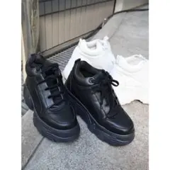 EMODA コンビハイカットスニーカー　M ブラック　厚底のサムネイル