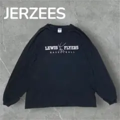 【JERZEES】Tシャツ 古着 ブラック ルイスフライヤーズ 長袖 XLのサムネイル