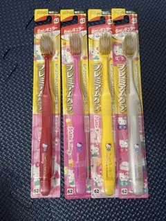 エビス プレミアムケア ハブラシ 6列レギュラー ふつう ハローキティ✖️4本のサムネイル