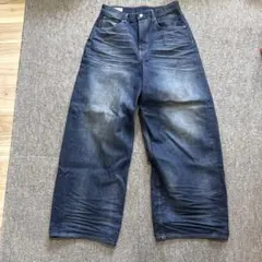 ZARA バギーフィットデニムパンツ 36 新品 ブルー ワイド ZARA バギー 