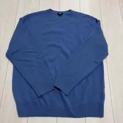 XL ティファニーブルー ユニクロ カシミヤクルーネックセーター カシミヤニット