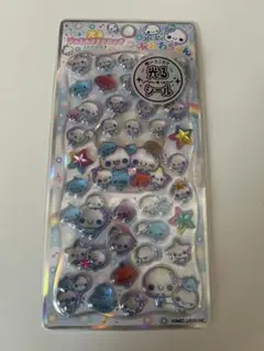 光るジュエルプチドロップ　シール　あわわちゃん