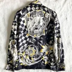 ジャンニヴェルサーチ シルク ライオン ブラウス 38 ゴールドイエローのサムネイル