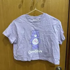 ケアベア クロップドTシャツ ラベンダー