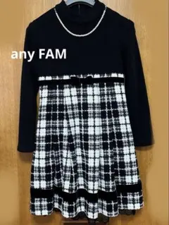 any FAM ワンピース(式服風)130cm総丈72cm
