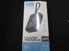 モバイルバッテリー 16000mAh 大容量 DX01 急速充電 黒 897のサムネイル