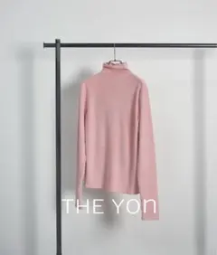 THE YOn ハイネックフィンガーホールカフベロアトップス