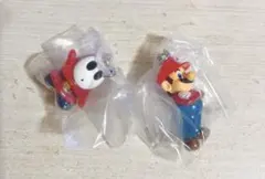 スーパーマリオ めじるしアクセサリー ガチャ マリオ ヘイホー 2点セット