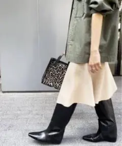 Spick & Span ベージュ ニットスカート