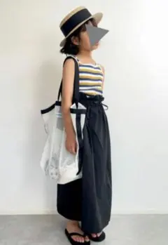 チャオパニックティピー　ナイロンドロストウエストギャザー　ロングスカートのサムネイル