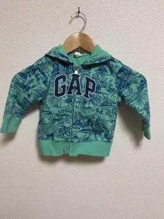 GAP 恐竜柄 パーカー 18-24ヶ月 ジップアップ 春夏 長袖 お出かけ