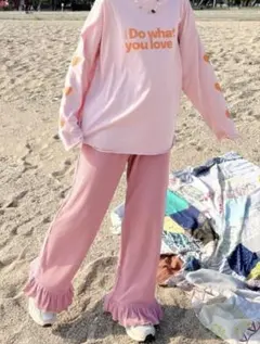 ayano コラボ フリル付きパンツ M ピンク