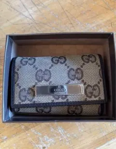 GUCCI キーケース ベージュ/ブラウン