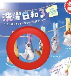 洗濯日和3 ハチワレ カプセルトイ 猫 ねこ ガチャガチャ