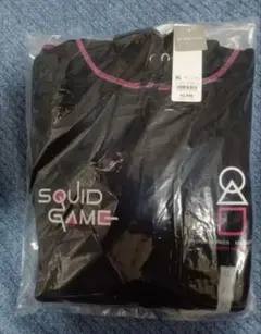 新品　ジーユー　GU　スウェットパーカ Netflix イカゲーム　ブラックXL
