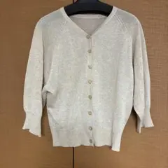 マルイ　ベージュ　カーディガン　XS