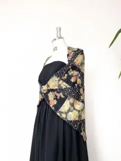 着物リメイク羽織物ストールショールカーディガンストール送料込ハンドメイド6338